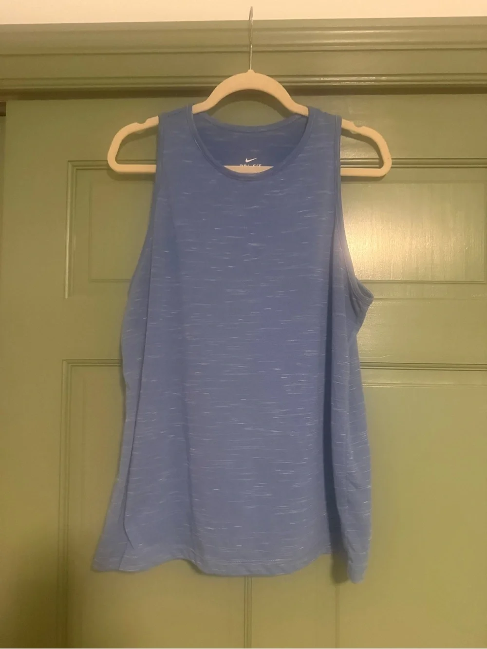 Nike Women's Light Blue Heathered Athletic Tank